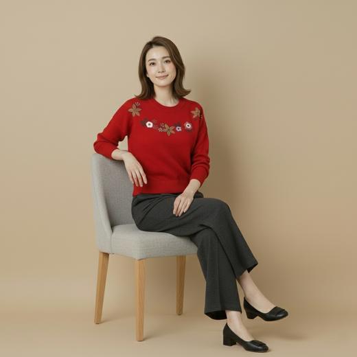 微信25D614-4209低领羊毛衫 商品图2