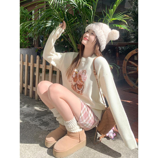 <曾小咸推荐>现货秒杀 ！微信超特价！韩系刺绣毛衣 日常199.99 立减110 秒杀89.99！！外套 秒杀139.99！！ 商品图3