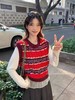 F012471春季新品复古甜妹氛围感撞色条纹针织马甲 商品缩略图5
