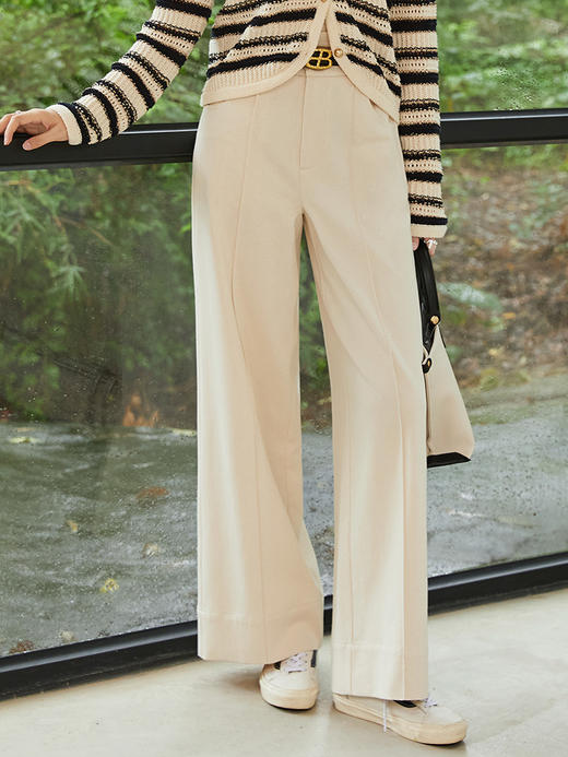 高级感深灰西装阔腿裤 春季新款高腰垂顺遮肉百搭九分裤 商品图1