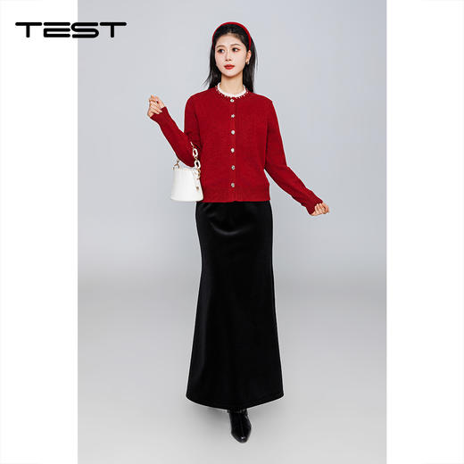 冬上新时尚优雅气质修身显瘦半身裙3254088 商品图2