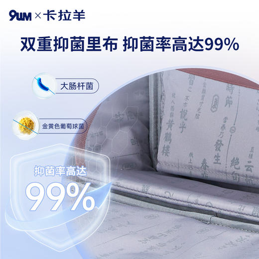 九微米X卡拉羊小学生1-6年级防下坠减负气囊缓震轻奢立体书包 凯旋门U2174+ U2607-1 商品图8