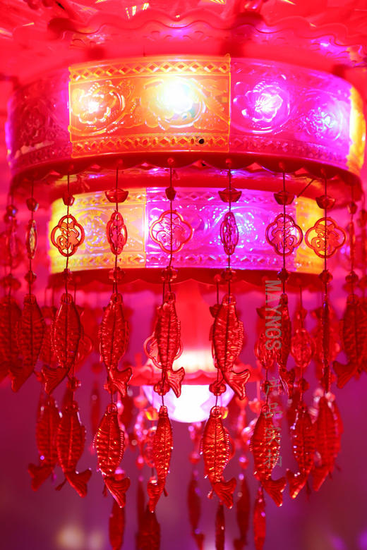 🏮🏮大红灯笼高高挂，新年氛围感瞬间拉满~【MAYNOS七彩旋转灯笼】单层：169/对 双层：189/对🧨七彩光影流转，新春氛围感拉满 商品图3