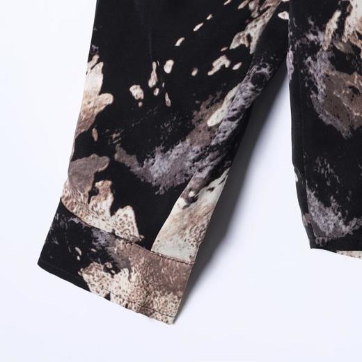 SDSA男士春夏新款痞帅男装复古亲肤撞色设计长袖衬衫百搭休闲衬衣 商品图3