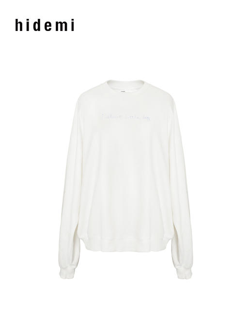 hidemi副线小h 少年感休闲百搭圆领套头卫衣上衣 商品图5