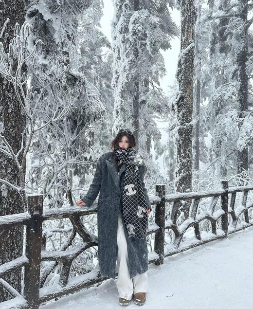 香奈儿 菱格纹羊毛围巾  （DSX ） 商品图7