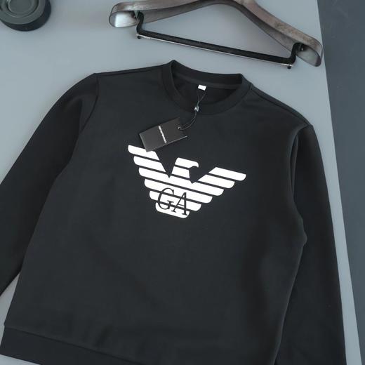 F012404胸前大标logo情侣款圆领卫衣男女同款 商品图4