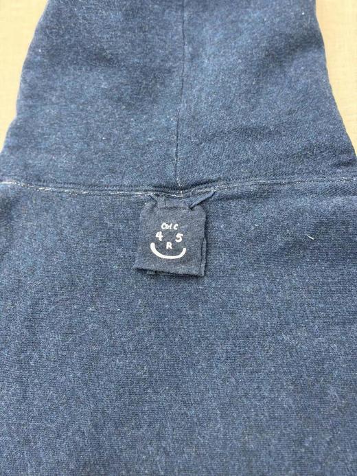 F012475靛蓝吉它刺绣侧拼罗纹插兜连帽衫卫衣 商品图13