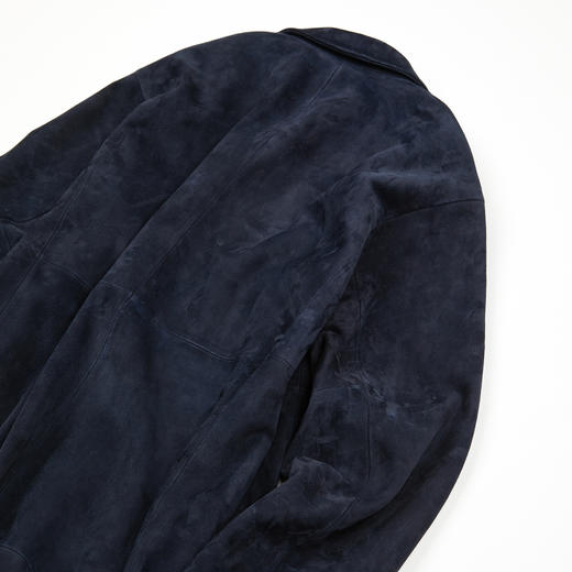 ROMI STUDIO土耳其进口头层绒面小羊皮复古中长款皮衣RWCAWT6136 商品图4