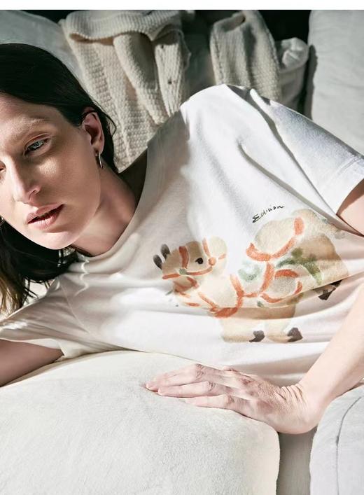 F012477春季新款马年限定五花马图腾印花T恤 商品图4