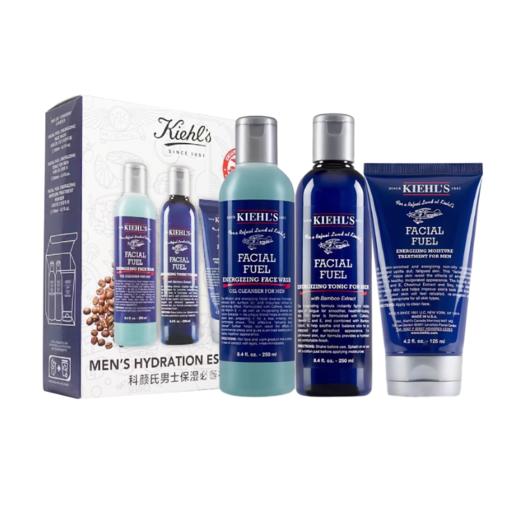 【保税直发】Kiehl's科颜氏男士保湿三件套盒（洁面啫喱250ml+爽肤水250ml+保湿乳液75ml）“请单拍-合并订单不发货 商品图1