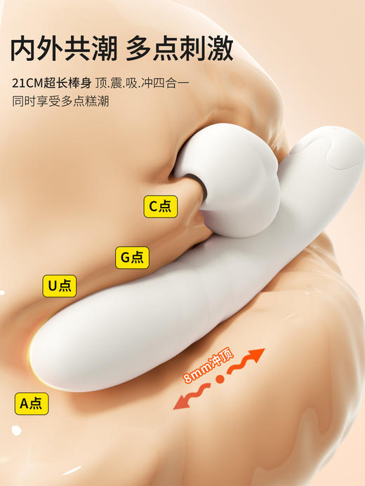 谜姬 欲兔分体棒伸缩吮吸震动棒 商品图3