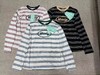 F012484春季新款女版logo撞色条纹长袖t恤 商品缩略图1