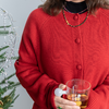 菜菜家小香风羊毛开衫 |100%绵羊毛，细软贴身、显气色显肩背薄/红毛衣 商品缩略图1