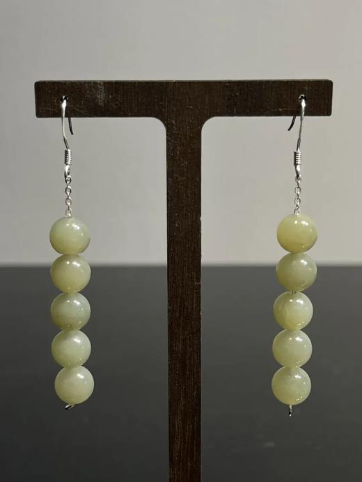 若羌黄口料白玉珠首饰三件套组，顺丰包邮 商品图11