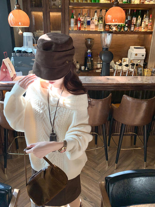 <曾小咸推荐>现货秒杀 ！微信超特价！露肩一字肩毛衣 日常199.99 立减110 秒杀89.99！！半身裙 秒杀69.99！！ 商品图9