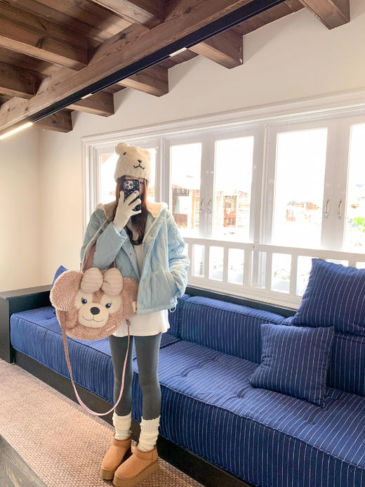 <曾小咸推荐>现货秒杀 ！微信超特价！韩系假两件连帽外套 日常289.99 立减140 秒杀149.99！！ 商品图5