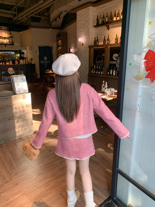 <曾小咸推荐>现货秒杀 ！微信超特价！撞色边小香风外套 日常269.99 立减130 秒杀129.99！！撞色边半裙 日常139.99 立减70 秒杀69.99！！ 商品图9