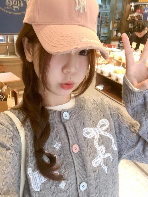 <曾小咸推荐>现货秒杀 ！微信超特价！假两件刺绣针织开衫 日常209.99 立减120 秒杀89.99！！ 商品图6