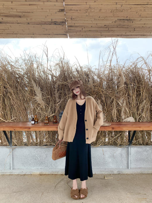 <曾小咸推荐>3.16现货秒杀 ！微信超特价！披肩v领针织连衣裙 日常219.99 立减120 秒杀99.99！！ 商品图5