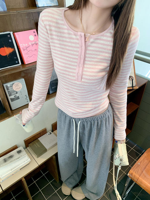 <曾小咸推荐>现货秒杀 ！微信超特价！条纹长袖T恤 日常119.99 立减50 秒杀69.99！！ 商品图13