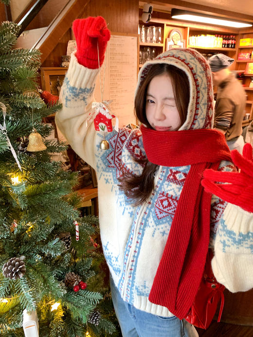 <曾小咸推荐>现货秒杀 ！微信超特价！费尔岛连帽针织衫外套 日常239.99 立减140 秒杀99.99！！ 商品图9