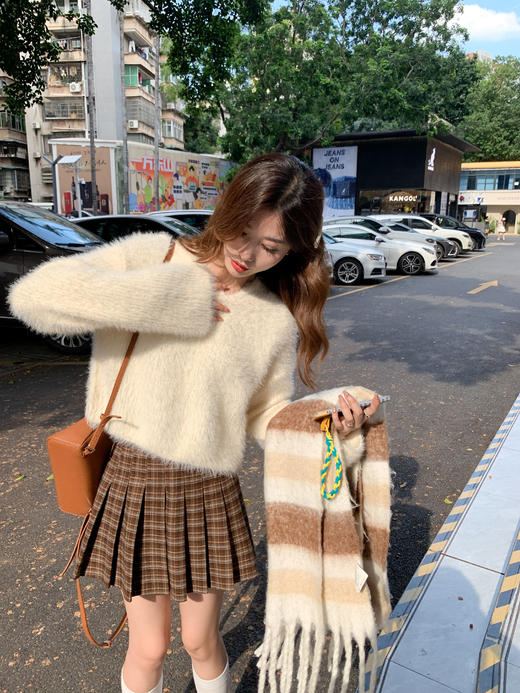 <曾小咸推荐>现货秒杀 ！微信超特价！【日漫少女腿】2色格子百褶裙 日常129.99 立减60 秒杀69.99！！ 商品图5