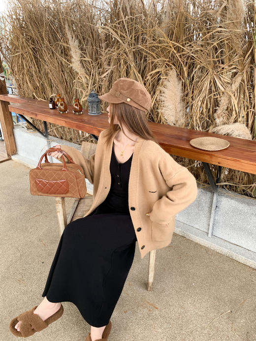 <曾小咸推荐>3.16现货秒杀 ！微信超特价！披肩v领针织连衣裙 日常219.99 立减120 秒杀99.99！！ 商品图7