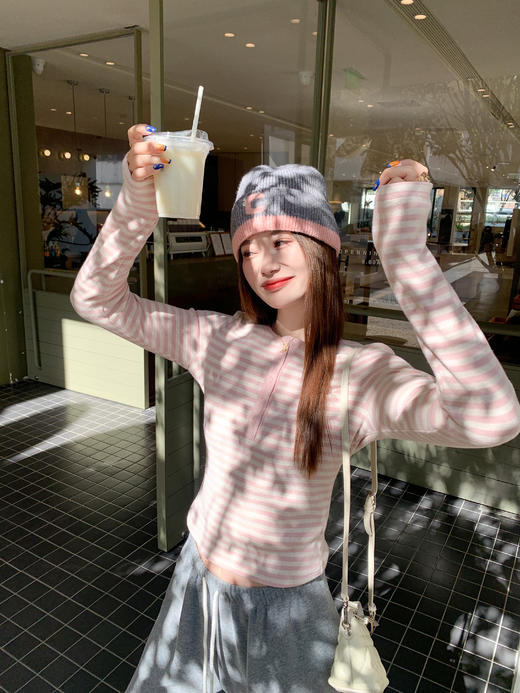 <曾小咸推荐>现货秒杀 ！微信超特价！条纹长袖T恤 日常119.99 立减50 秒杀69.99！！ 商品图6