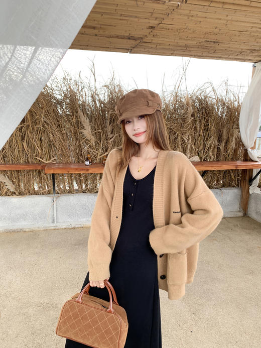 <曾小咸推荐>3.16现货秒杀 ！微信超特价！披肩v领针织连衣裙 日常219.99 立减120 秒杀99.99！！ 商品图6