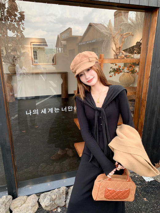 <曾小咸推荐>3.16现货秒杀 ！微信超特价！披肩v领针织连衣裙 日常219.99 立减120 秒杀99.99！！ 商品图10