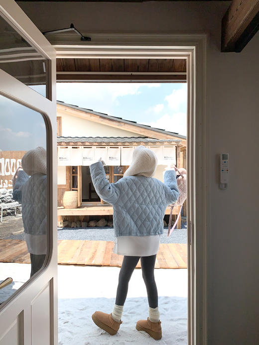 <曾小咸推荐>现货秒杀 ！微信超特价！韩系假两件连帽外套 日常289.99 立减140 秒杀149.99！！ 商品图8