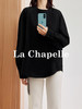 专柜实拍【新中式格调】拉夏贝尔/La Chapelle纯棉亲肤透气~圆领拼接提花长袖T恤 商品缩略图6