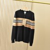 巴宝莉2026秋冬季男士新款圆领拼色条纹针织打底毛衣 商品缩略图3