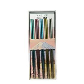 家居杂件 纯钛筷子5双装