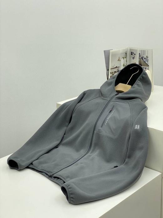 可隆抓绒衣男款户外运动抓绒夹克徒步露营保暖外套上衣 商品图2