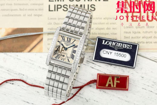 AF浪琴新款迷你黛绰维纳系列 方形女士腕表 优雅问世，开启崭新篇章！
表盘尺寸：21.50毫米x 29.00毫米 商品图0