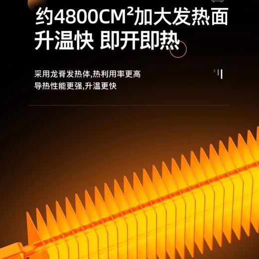 奥克斯家用取暖器暖风机电暖气省电速热对流式静音卧室电暖器 商品图2