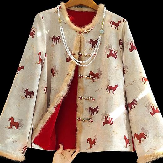 丁摩 新中式双面穿夹棉外套女设计感冬季洋气休闲棉服棉衣5ZF-ZG351 商品图0