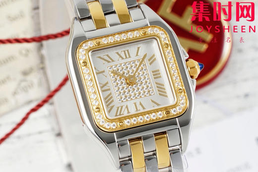 AF卡地亚猎豹系列 PANTHERE猎豹满钻面 满天星 女士腕表 小号表盘尺寸：22×30.3mm 商品图1