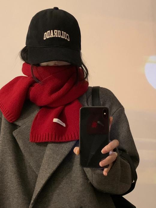 【百图lulu好物】【韩式氛围感围巾】100%羊毛围巾 商品图2