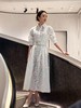 女款提花腰带连衣裙ba010 商品缩略图3