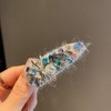 丁摩【2个装】韩国东大门彩钻重工边夹女高级感灰色毛线侧边碎发夹发卡发饰5ZF-1261 商品缩略图0