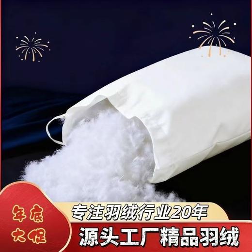 【33道工序正规无异味羽绒】散装1斤98鹅绒无菌95鸭绒羽绒服羽绒被填充物白大朵 商品图0