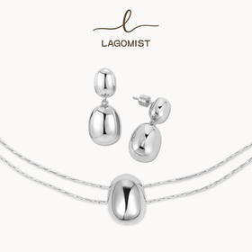 【Lagomist】拿铁系列 | 金/银咖啡豆耳环套装