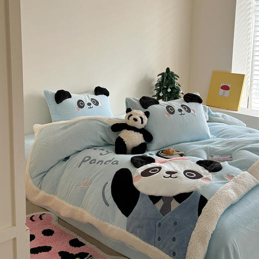 【清仓159元/套】【一套约7~8斤重】220g贴刺绣牛奶绒四件套  【不支持退换】 商品图11