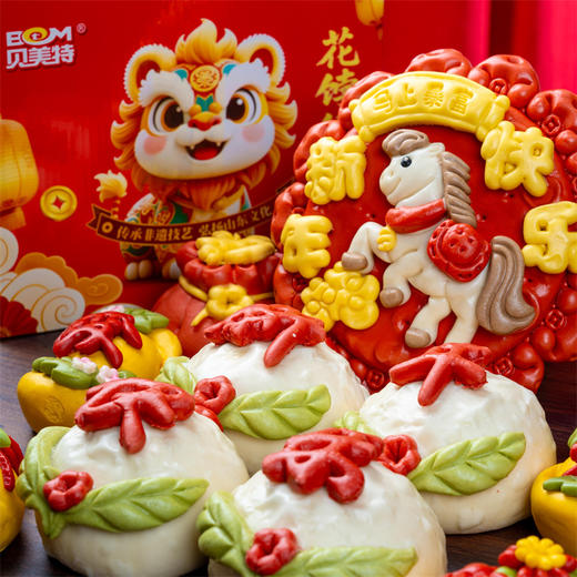 【胶东花饽饽新春礼盒】 纯手工非遗传承，0添加剂和人工色素，山东非物质文化遗产，蒸出来的艺术品 商品图4
