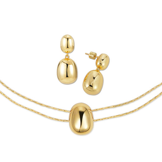 【Lagomist】拿铁系列 | 金/银咖啡豆耳环套装 商品图13