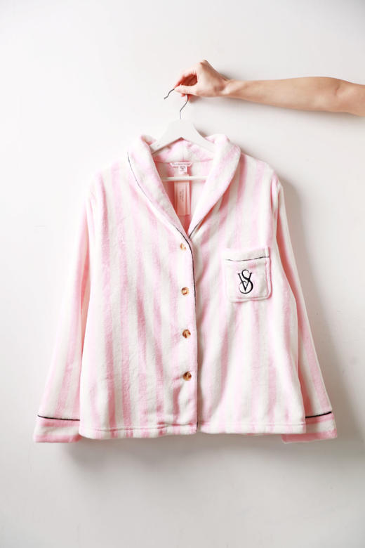 千金少女感，上身真的好好看！！牛角扣法兰绒家居服套装E012558 商品图8