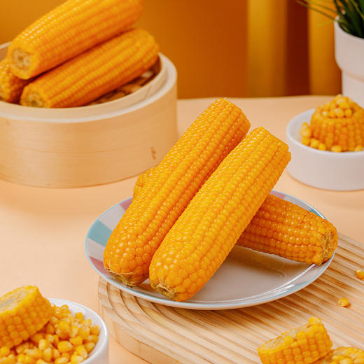 正宗东北黄糯玉米真空包装非转基因源于黑土地滋养玉米生长好鲜甜香糯保留本味早餐代餐减脂餐首选 商品图1